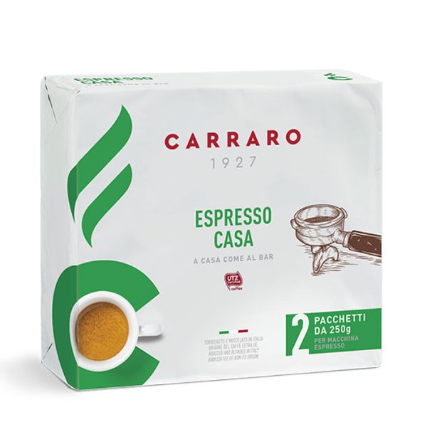 Espresso Casa er en blanding udviklet til at tilbyde maksimal smag, cremethed og aroma, når den bruges sammen med hjemme-espressomaskiner. Resultatet er en fin espresso for feinschmeckere.