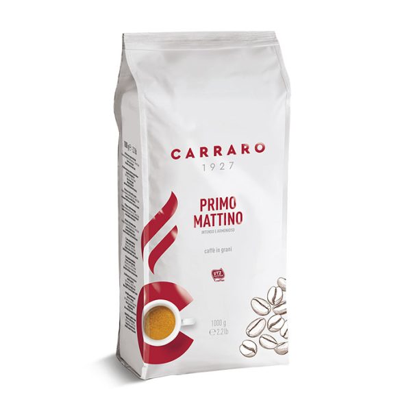 Primo Mattino er en kaffe med en traditionel smag, opnået fra kroppen af ​​gode Robustas blandet med glatheden af ​​Arabicas.