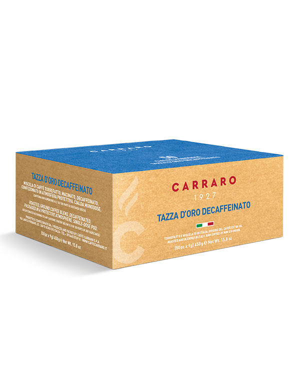 Hemmeligheden bag Carraro Koffeinfri Espresso er et uophørligt udvalg af grønne kaffebønner for at give fuld smag og en rig aroma. Takket være den omhyggelige koffeinfri proces tilbyder den alle kaffens sensoriske egenskaber uden det sædvanlige koffeinstød.