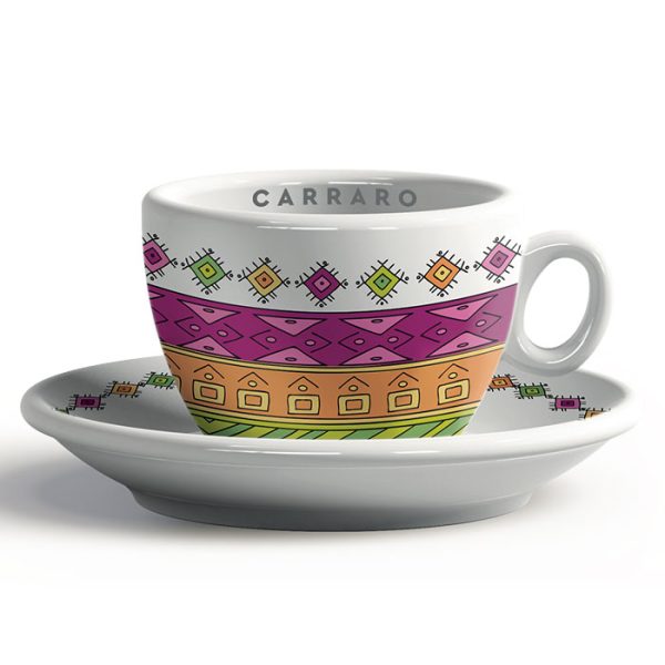 Denne porcelæn espresso kop er ideelt til dine kunder som elsker at nyde sin mellem kaffe fra en kvalitetsfuld porcelæn kop med farverigt stil. En pakke indeholder 6 stk. 150 ml medium porcelæn espresso kopper.